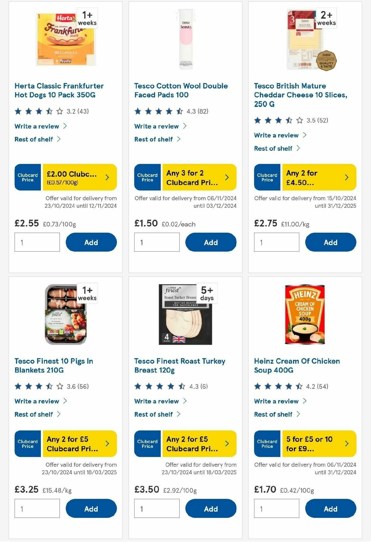 TESCO Offers from 7 November