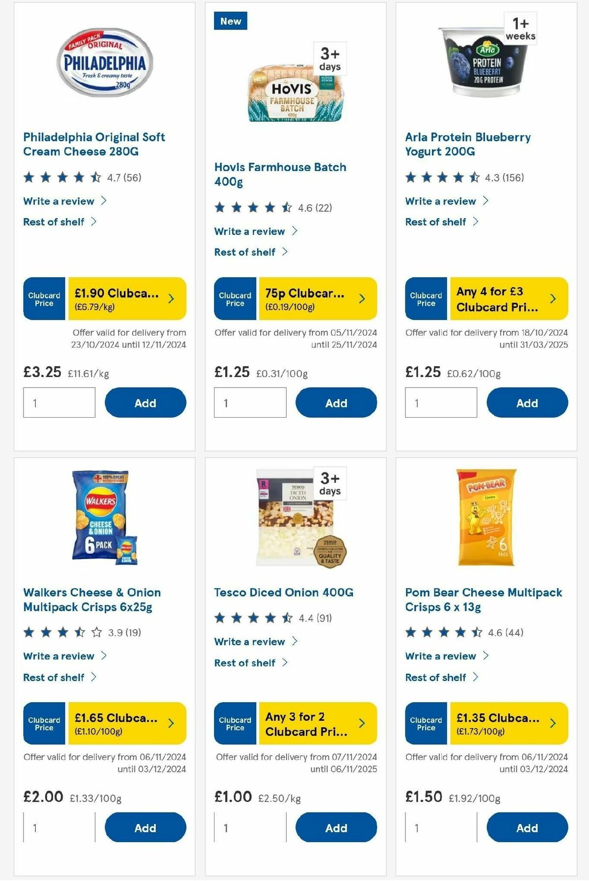 TESCO Offers from 7 November