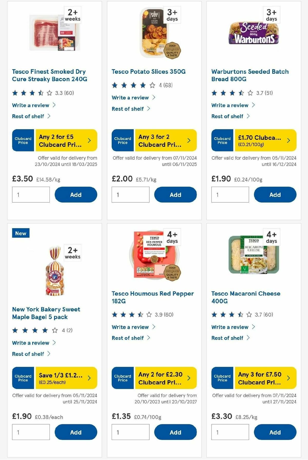 TESCO Offers from 7 November