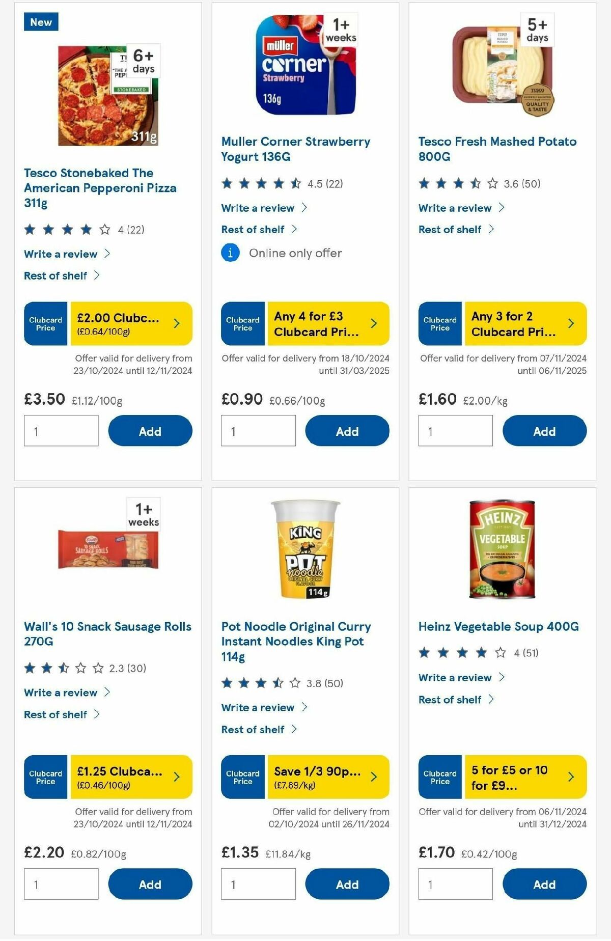 TESCO Offers from 7 November