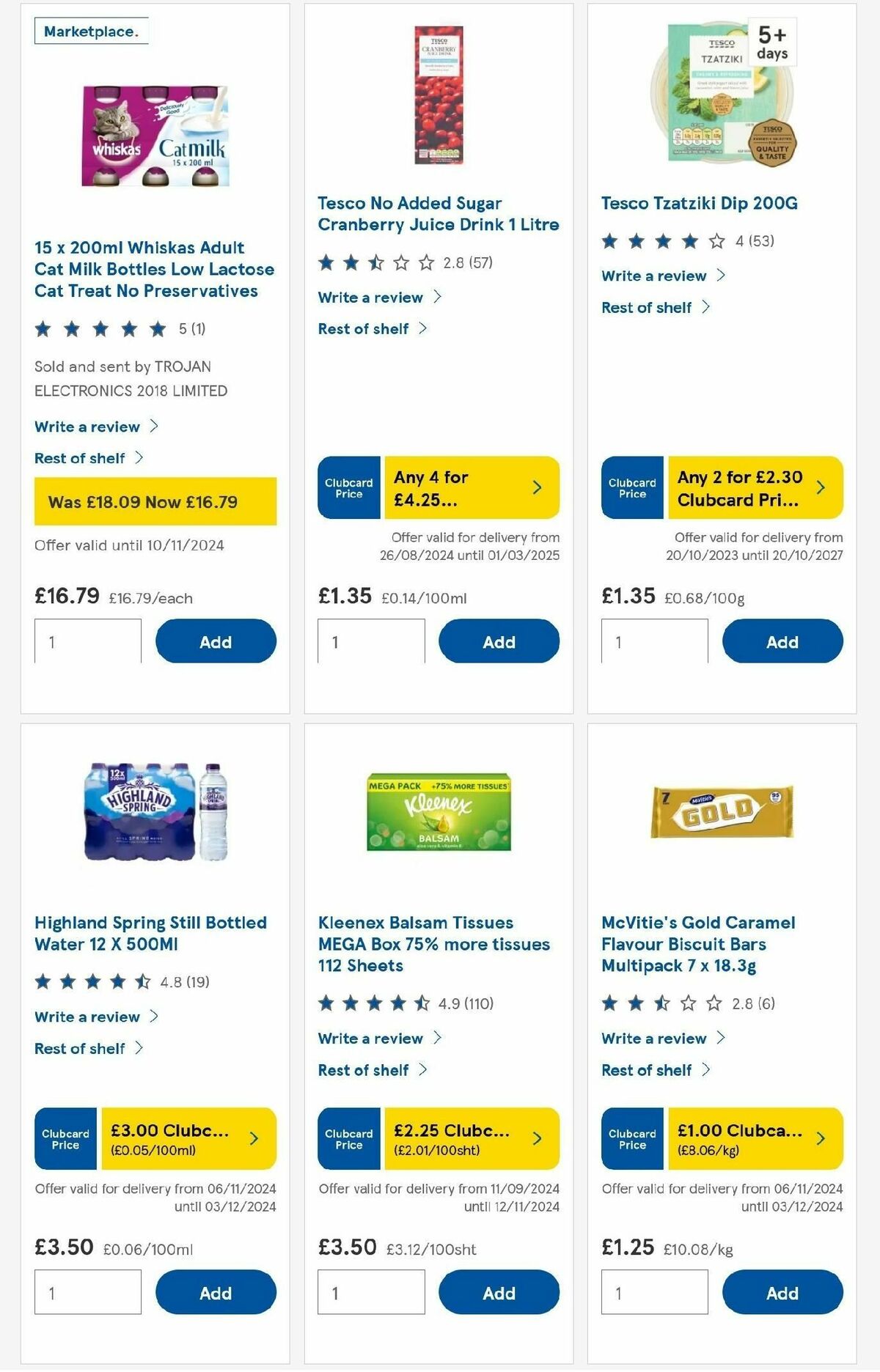 TESCO Offers from 7 November