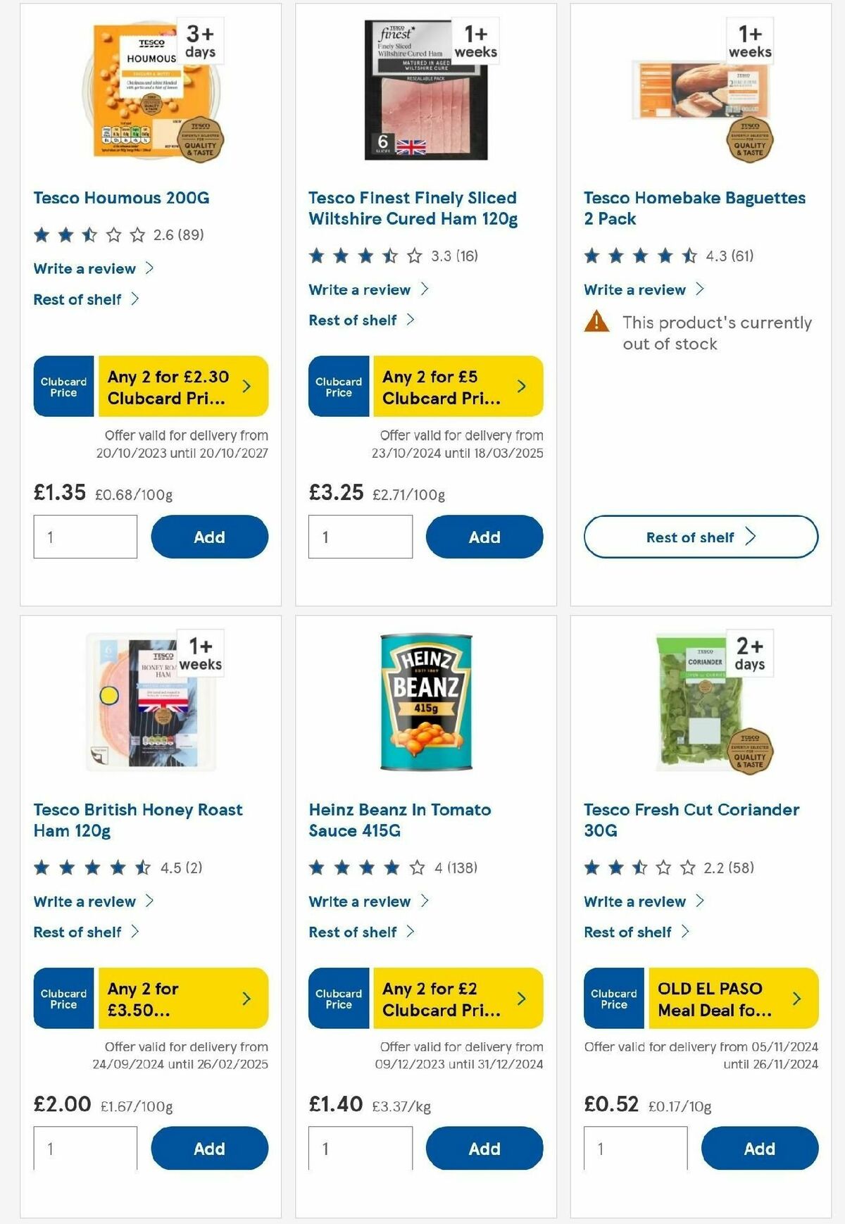 TESCO Offers from 7 November