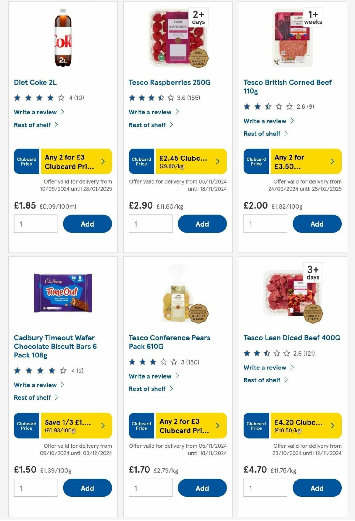 TESCO Offers from 7 November