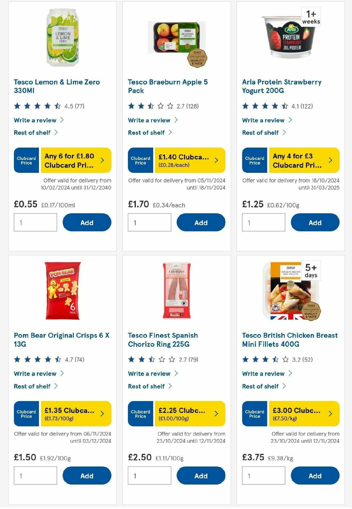 TESCO Offers from 7 November