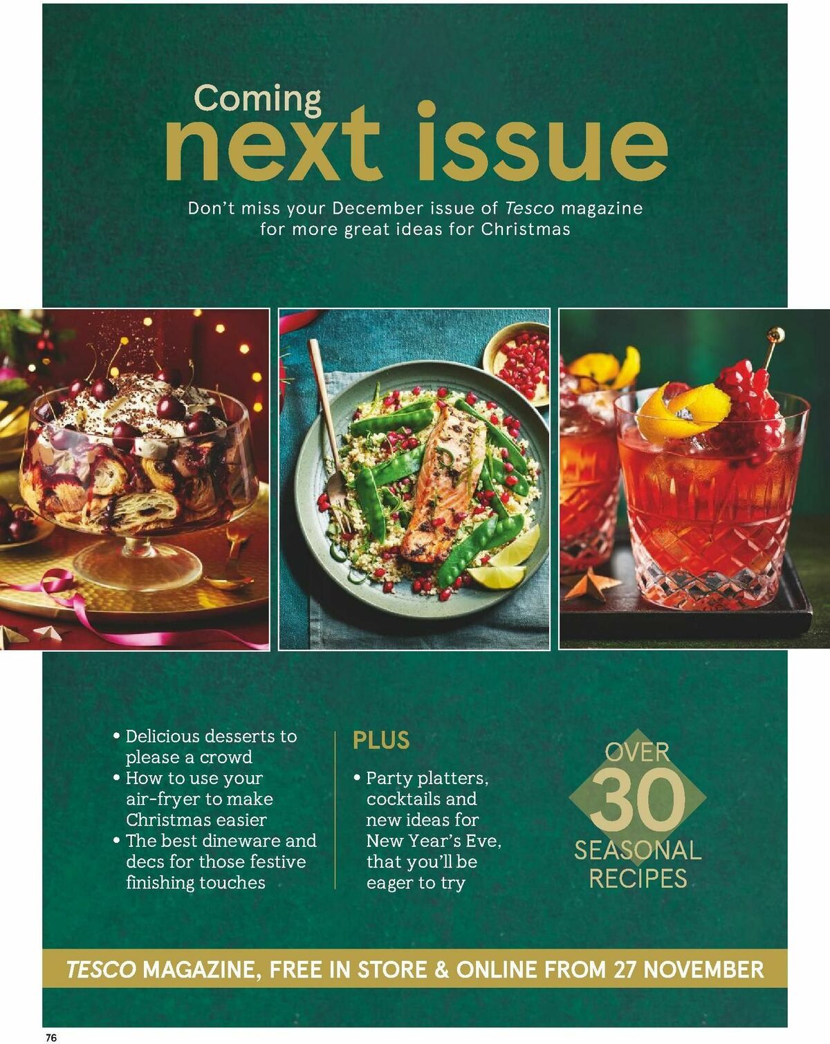 TESCO Magazine November Offers from 1 November