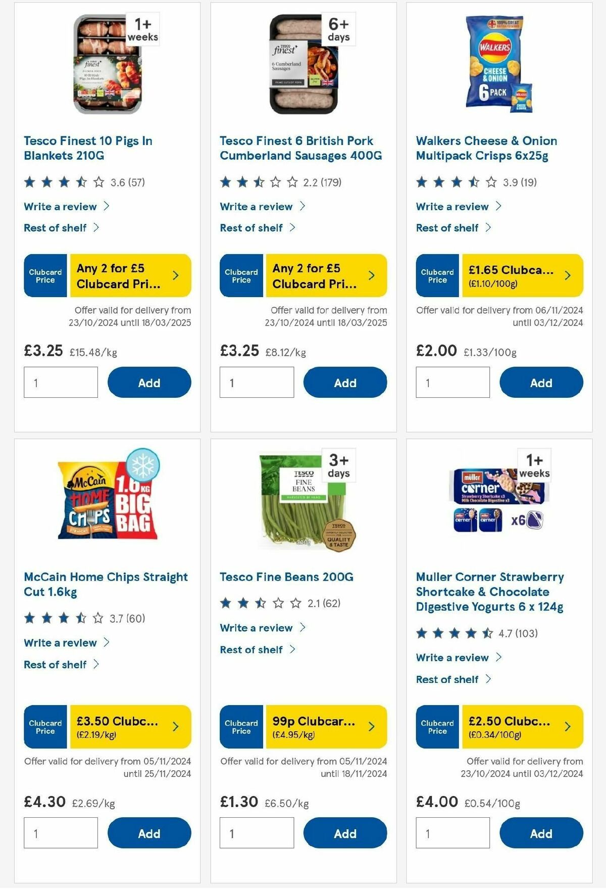 TESCO Offers from 14 November