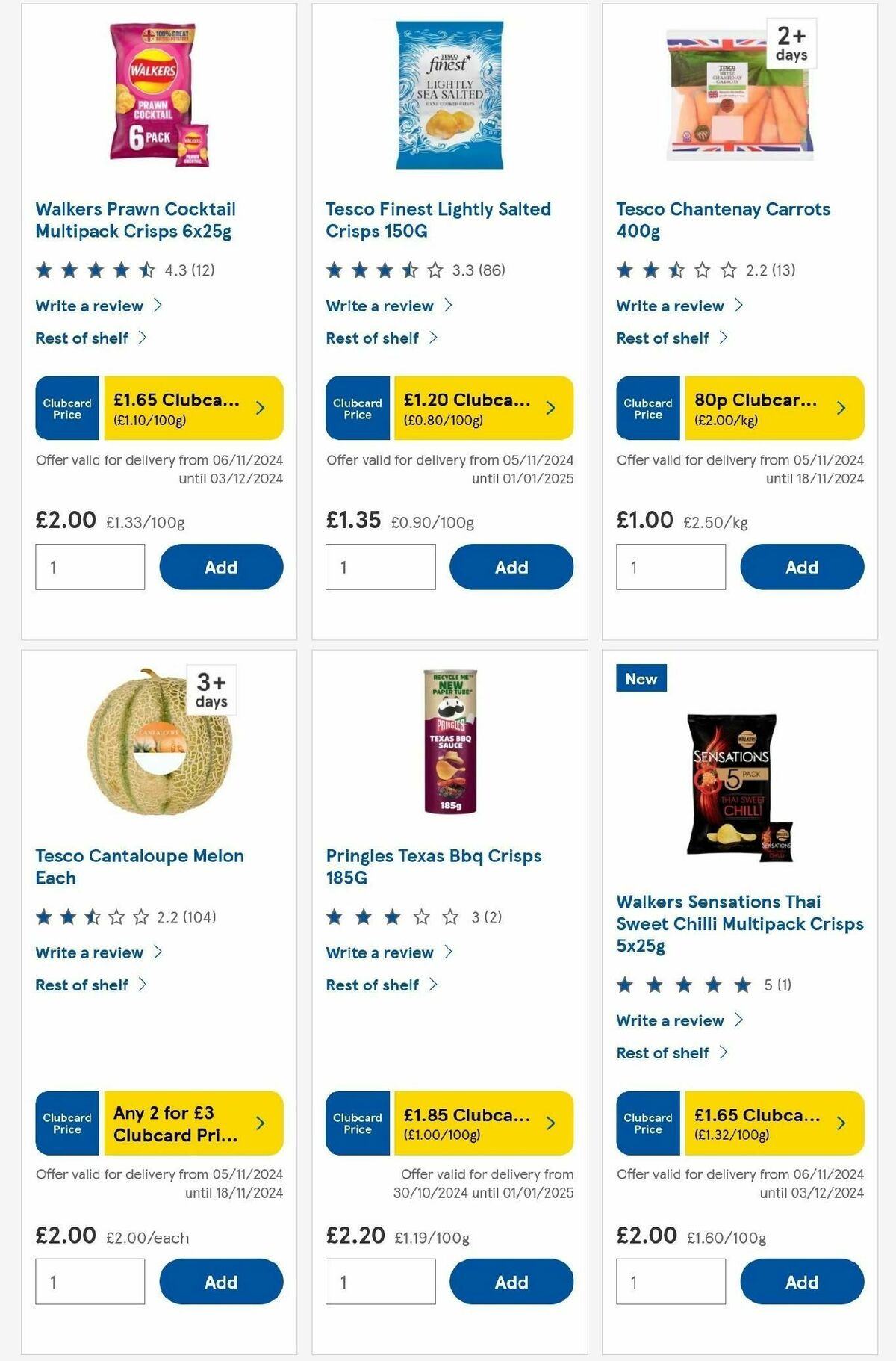 TESCO Offers from 14 November