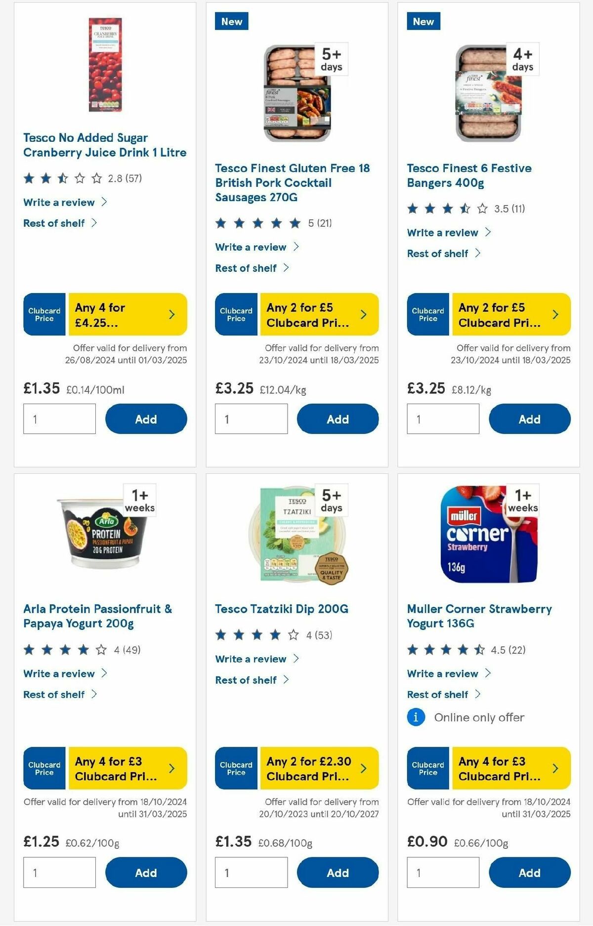 TESCO Offers from 14 November