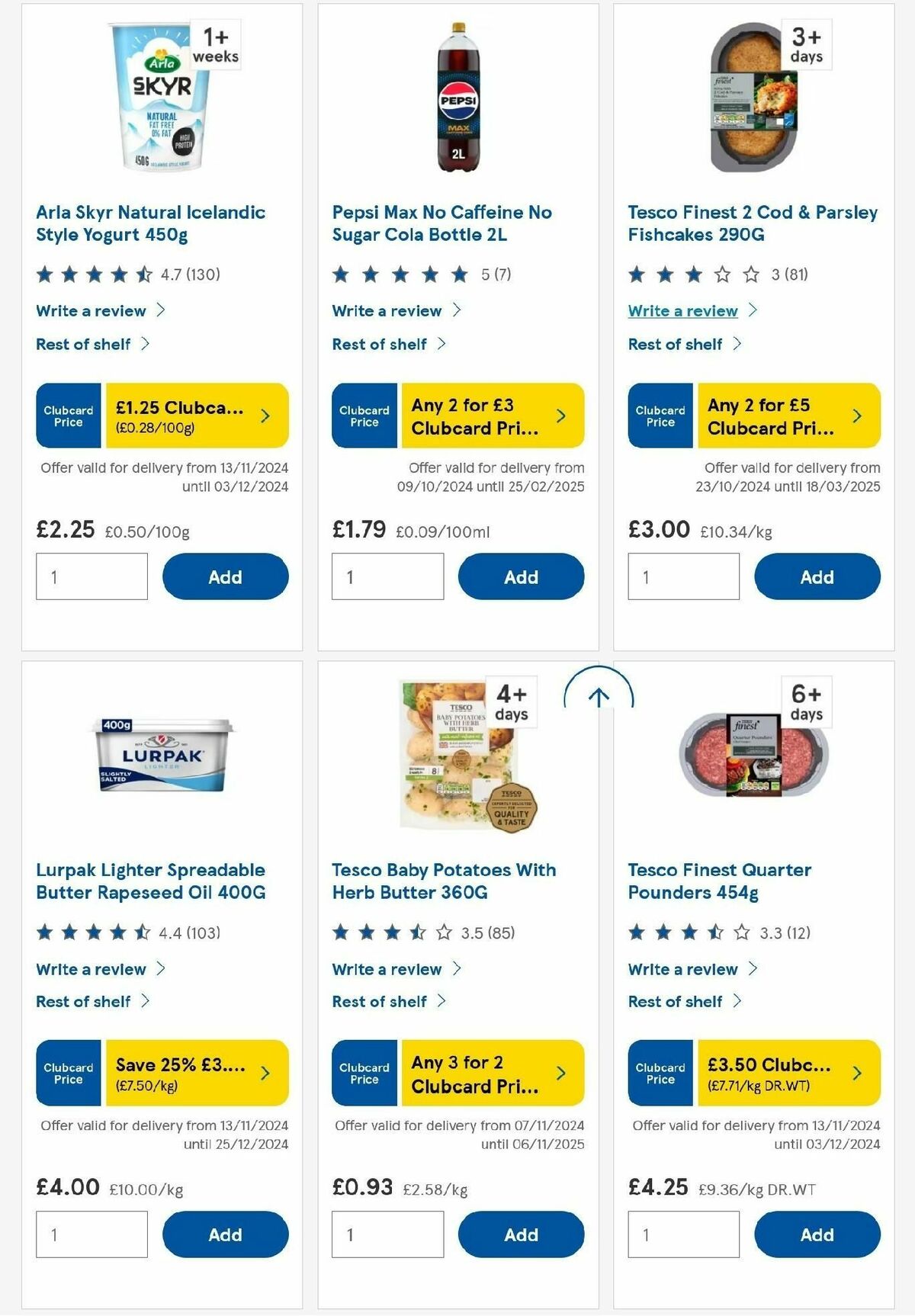 TESCO Offers from 14 November