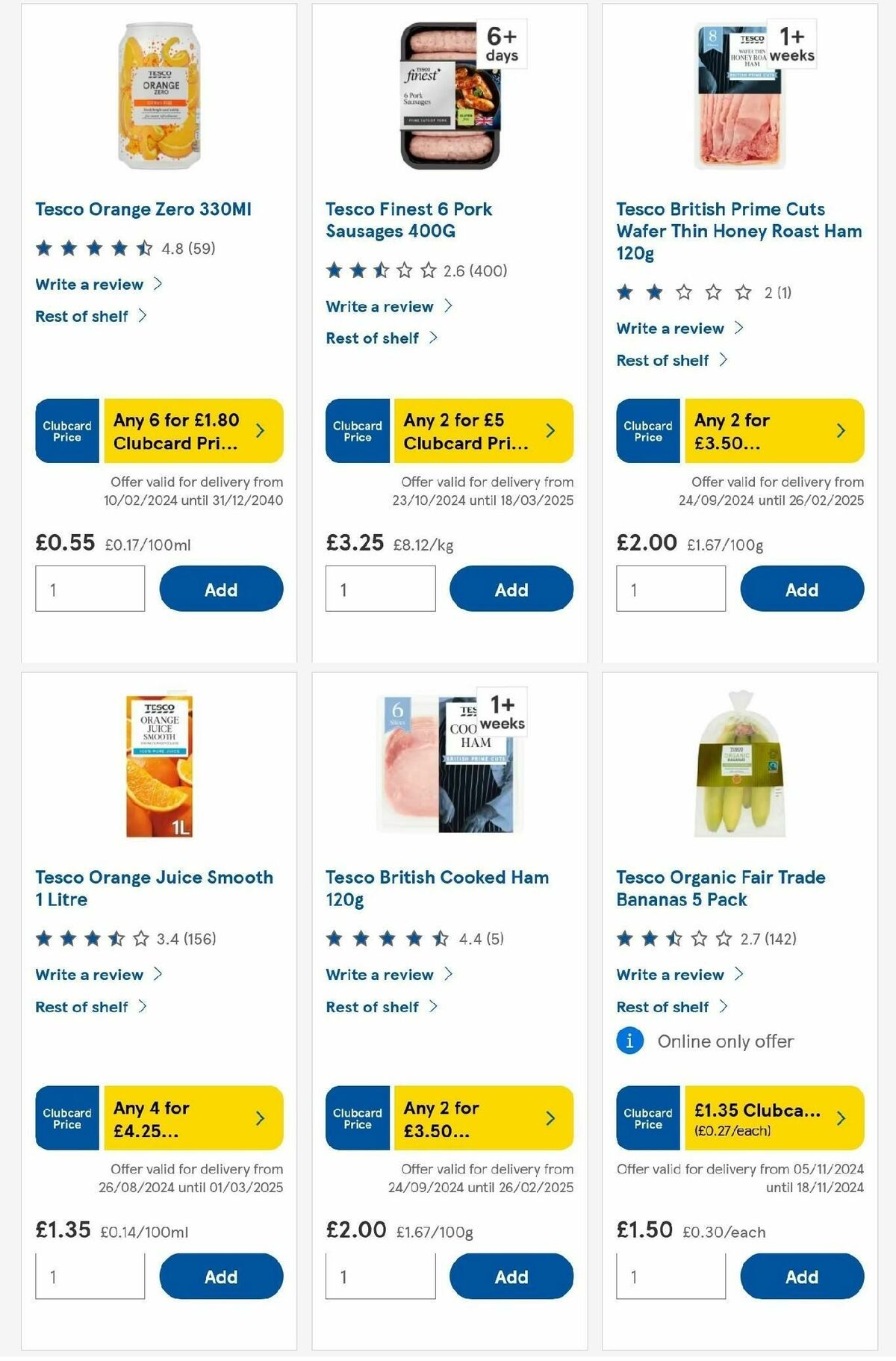 TESCO Offers from 14 November