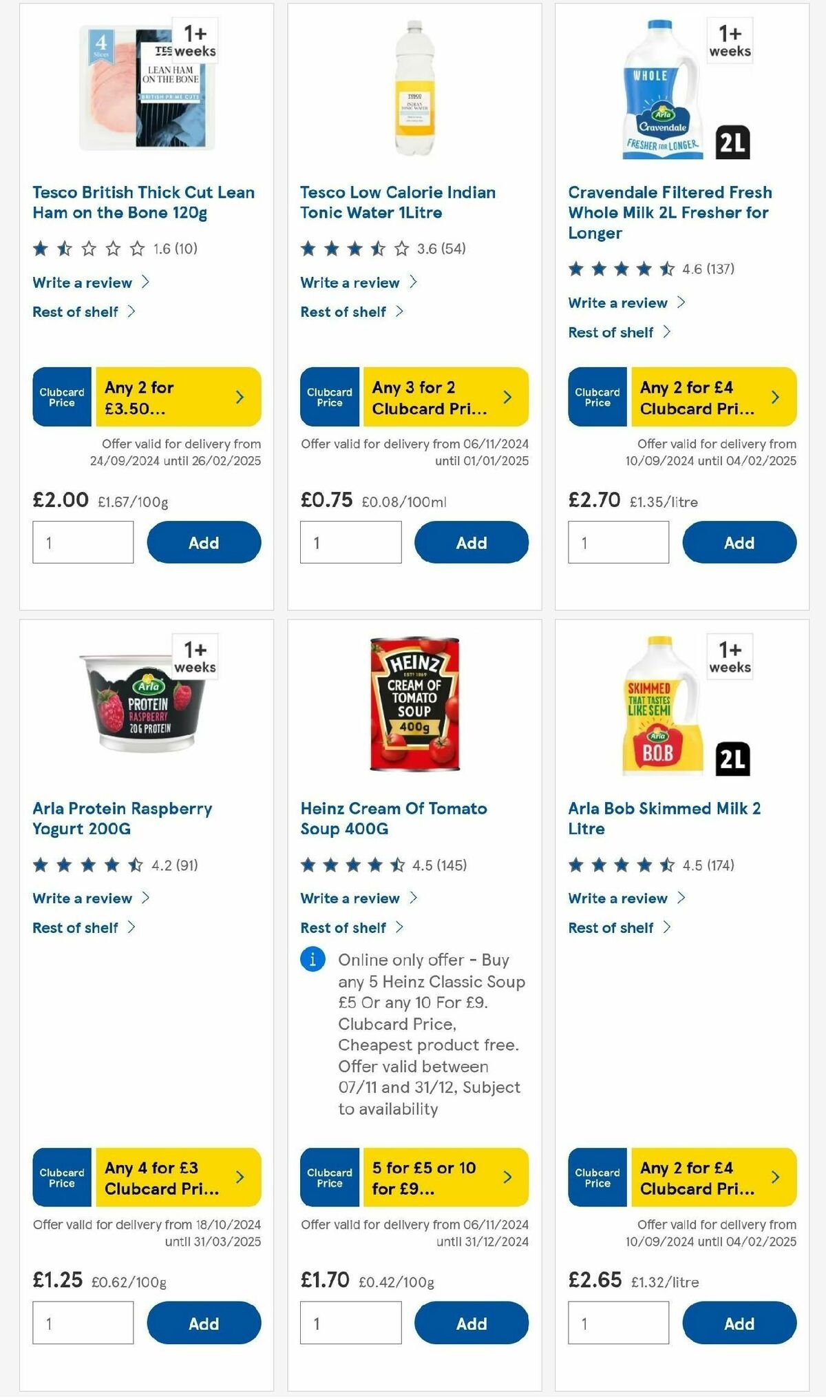 TESCO Offers from 14 November