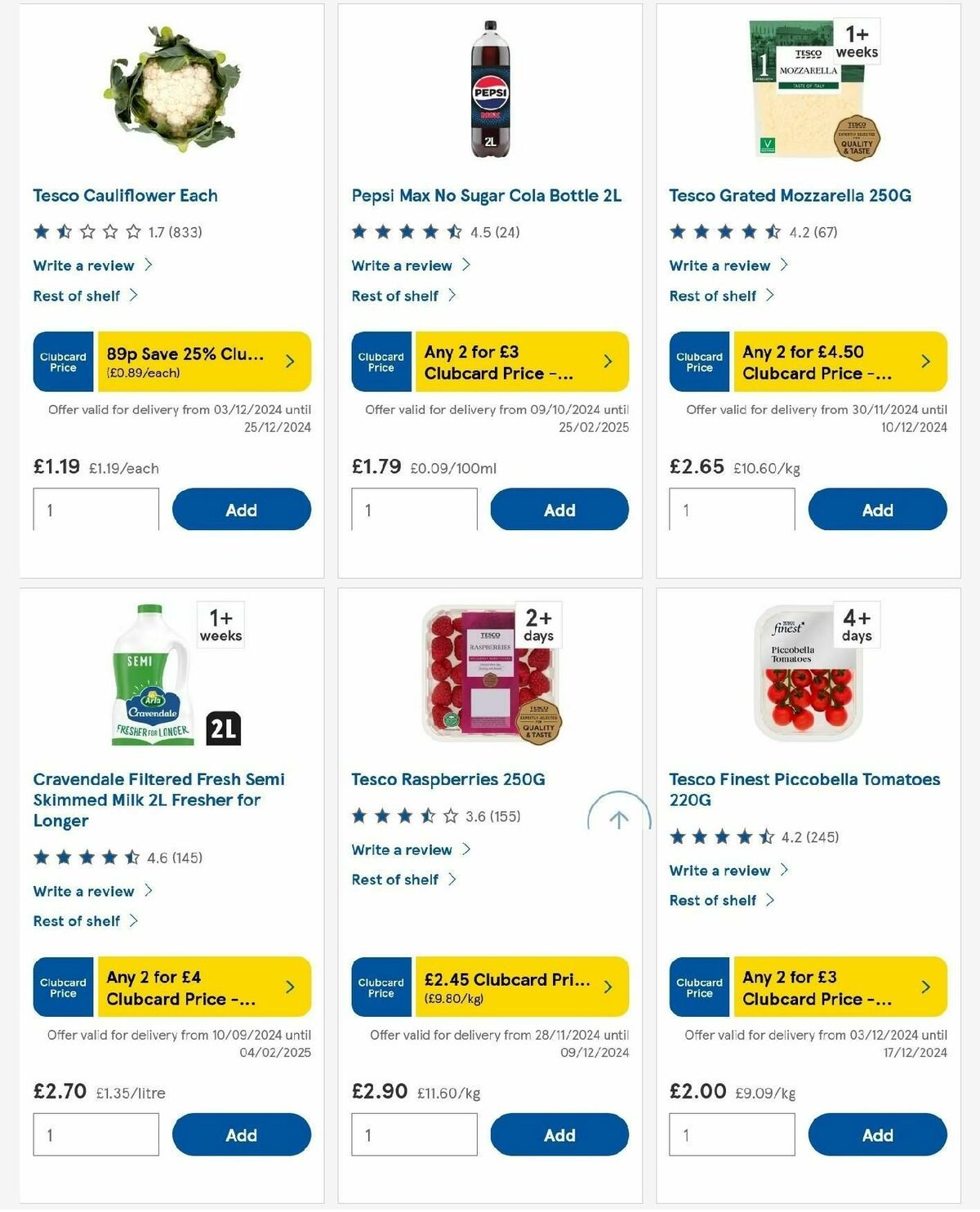 TESCO Offers from 5 December