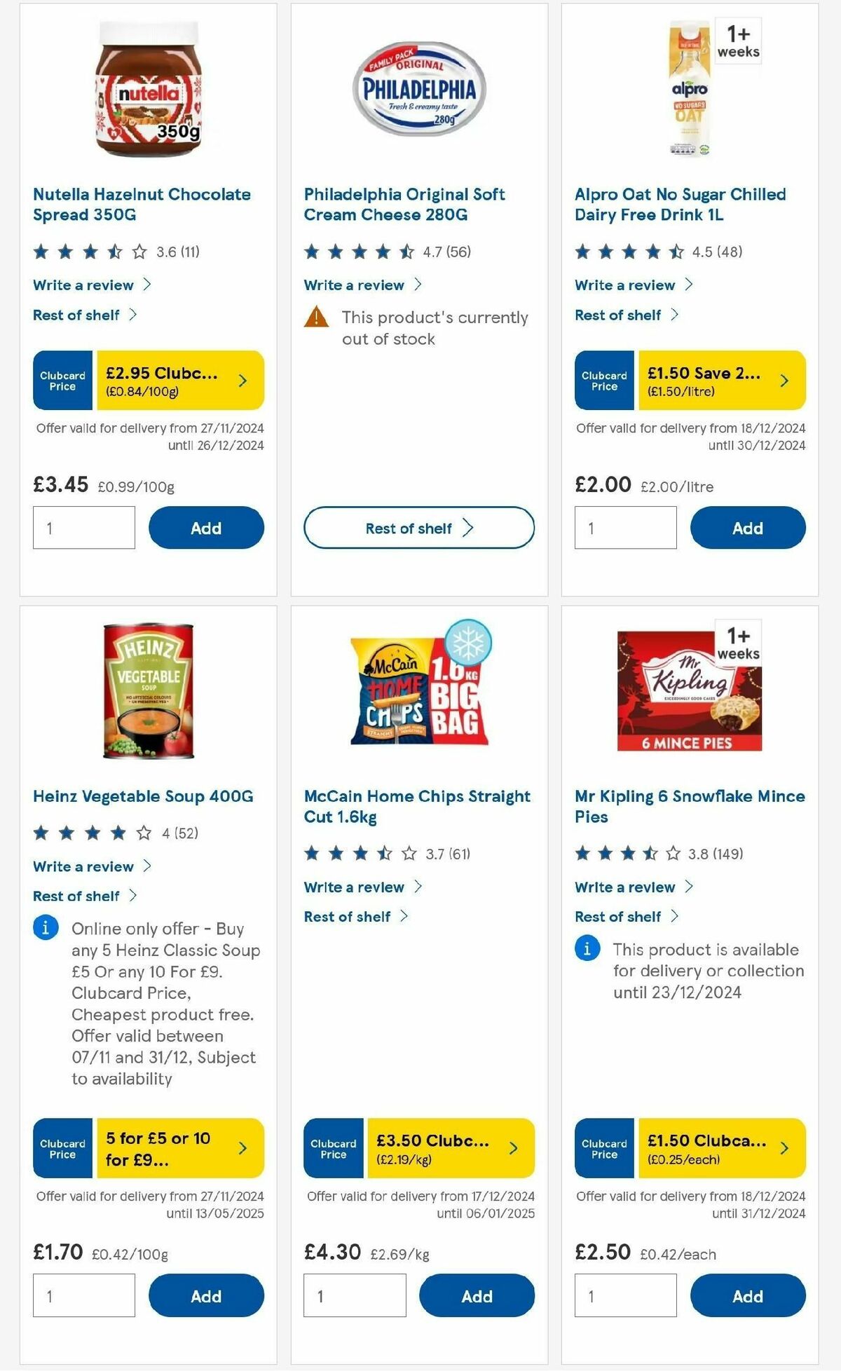 TESCO Offers from 19 December