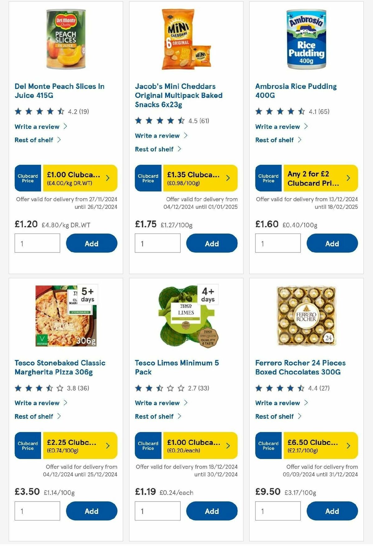 TESCO Offers from 19 December