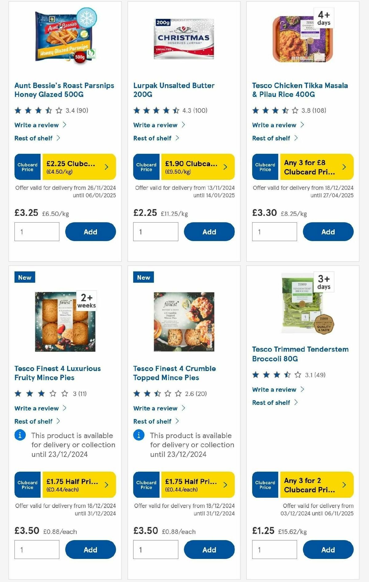 TESCO Offers from 19 December