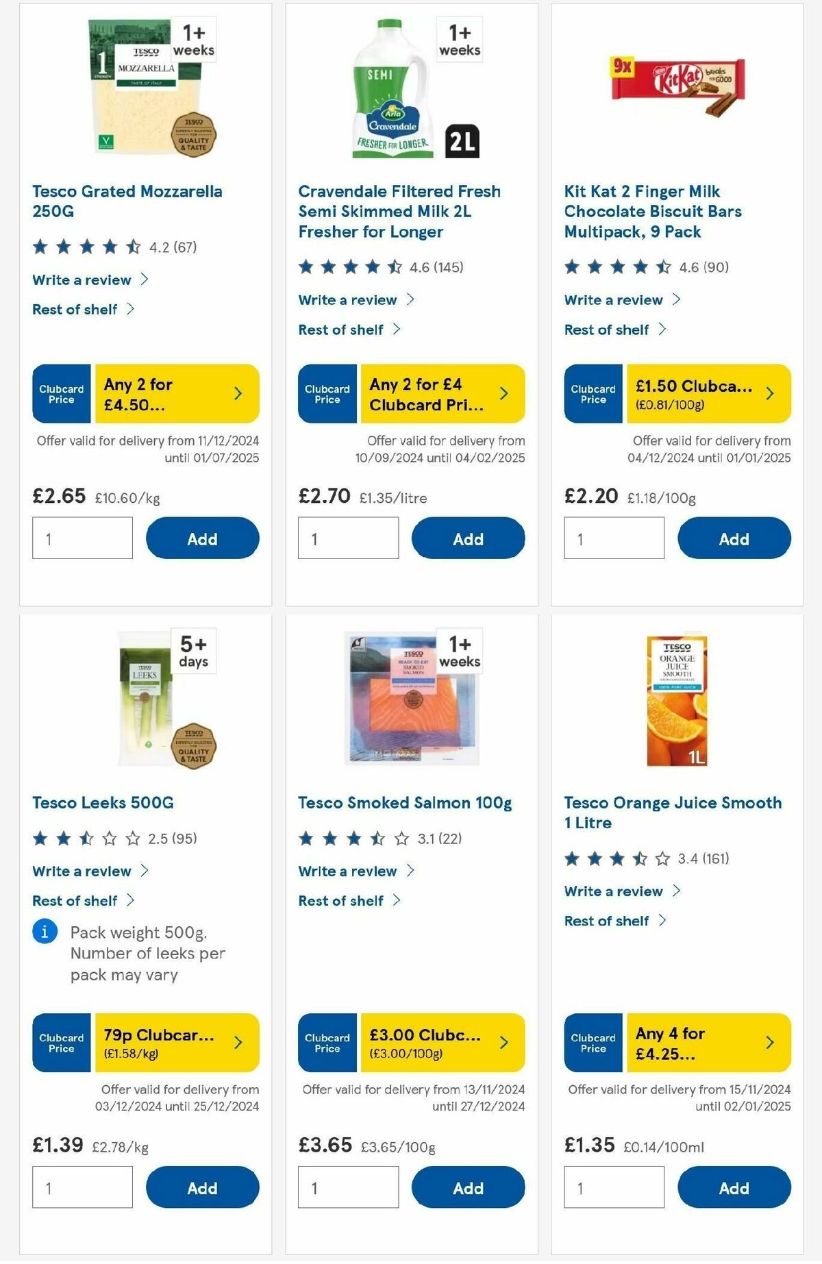 TESCO Offers from 19 December