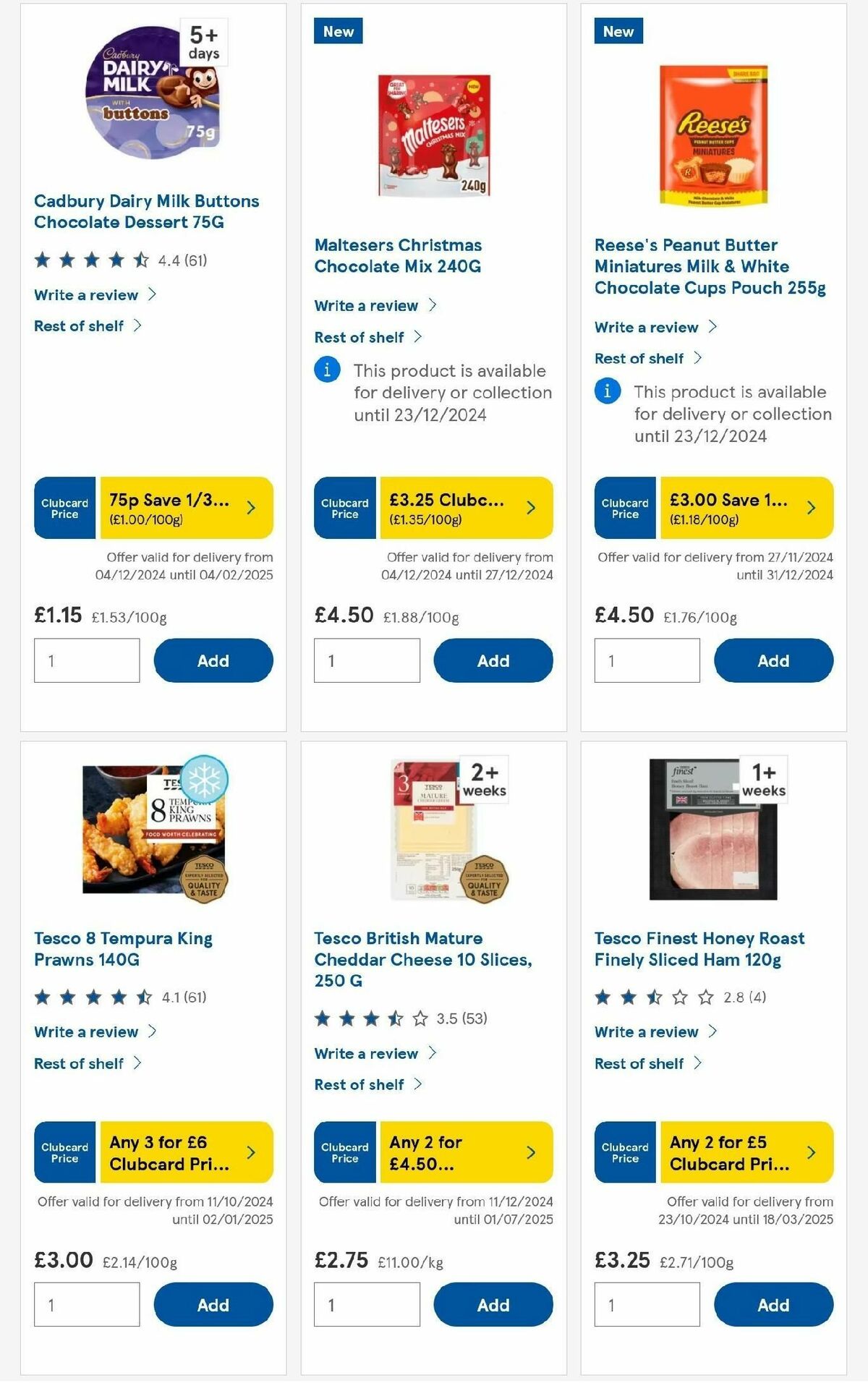 TESCO Offers from 19 December