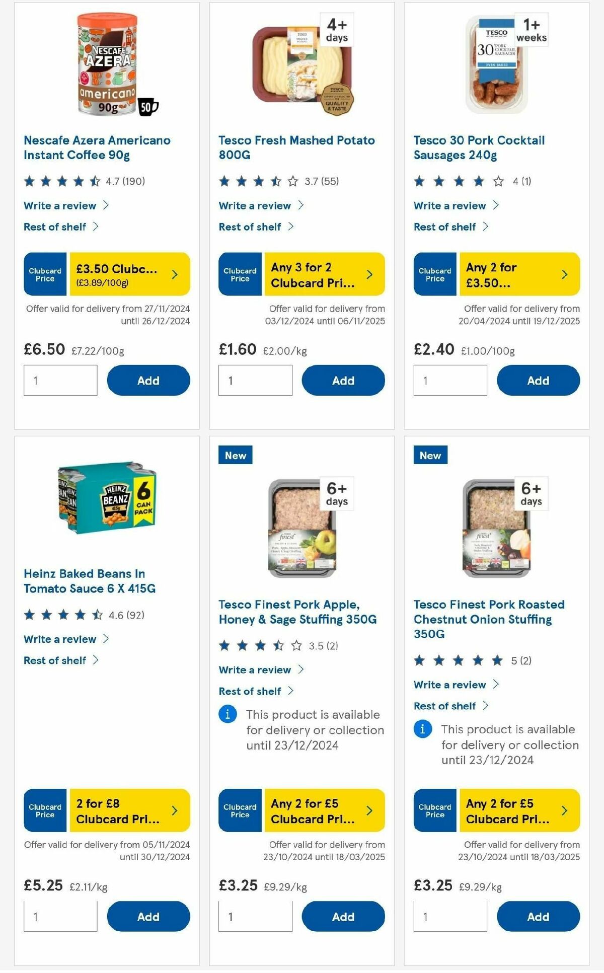 TESCO Offers from 19 December