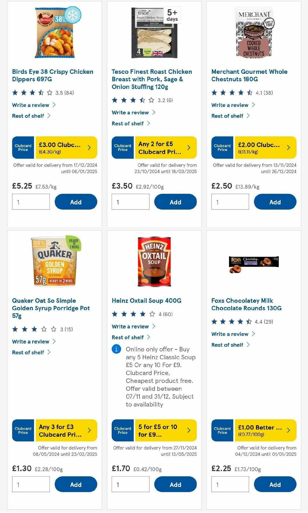 TESCO Offers from 19 December