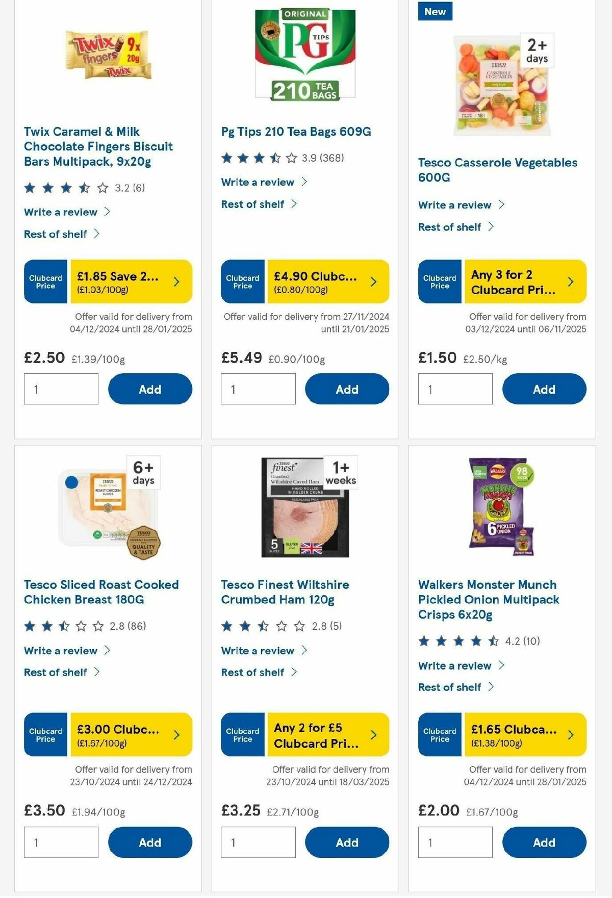 TESCO Offers from 19 December