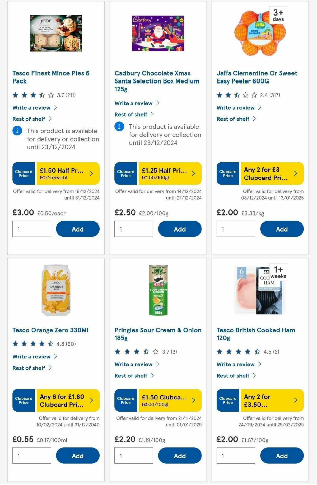 TESCO Offers from 19 December