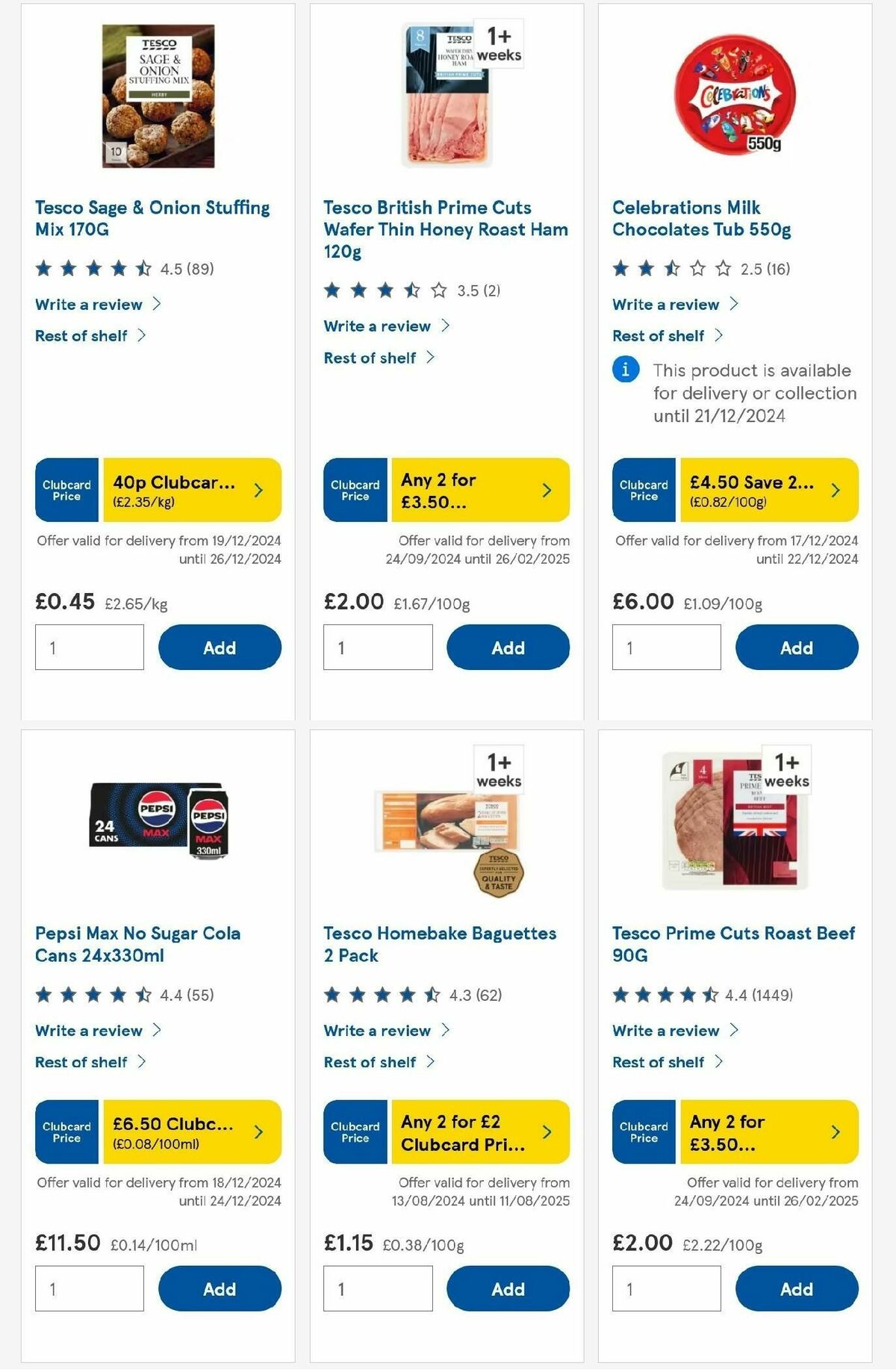 TESCO Offers from 19 December