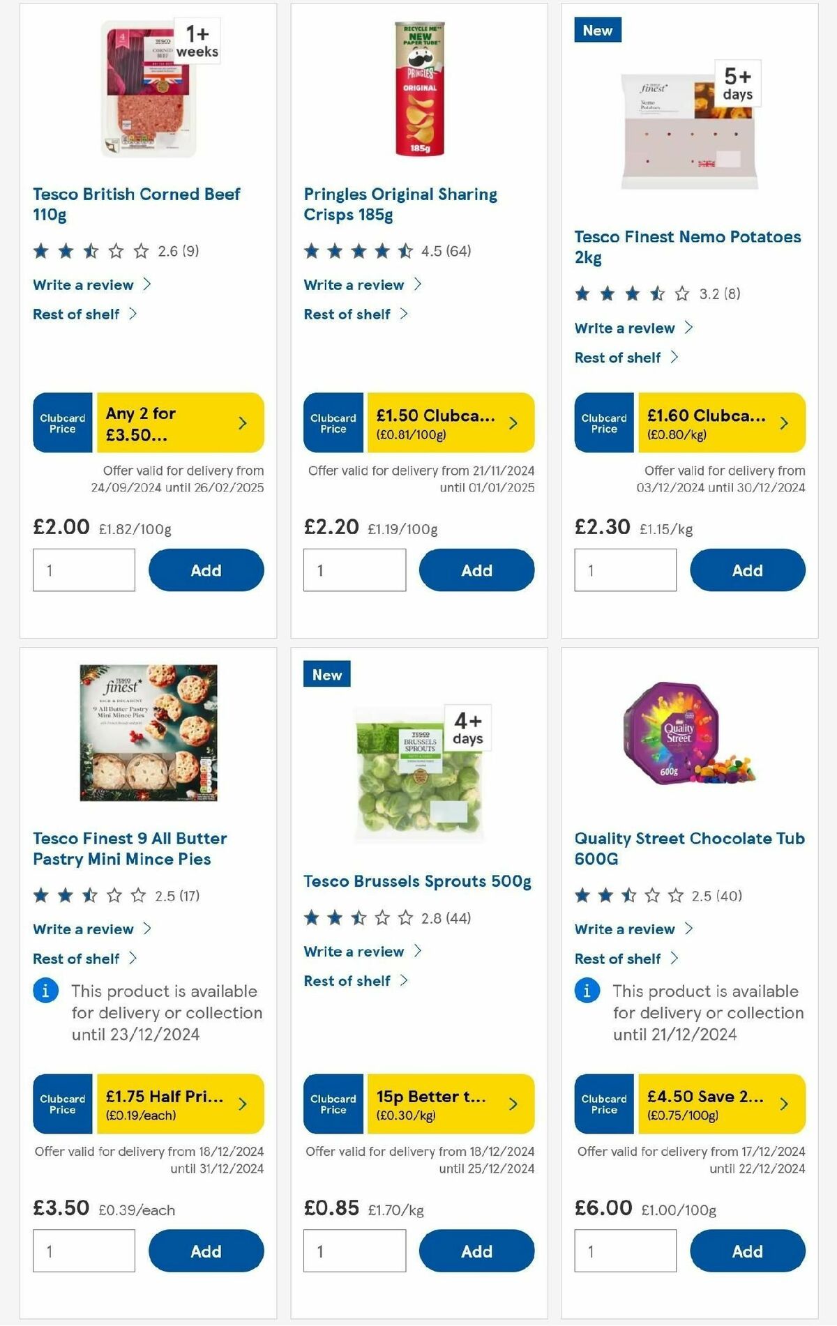 TESCO Offers from 19 December