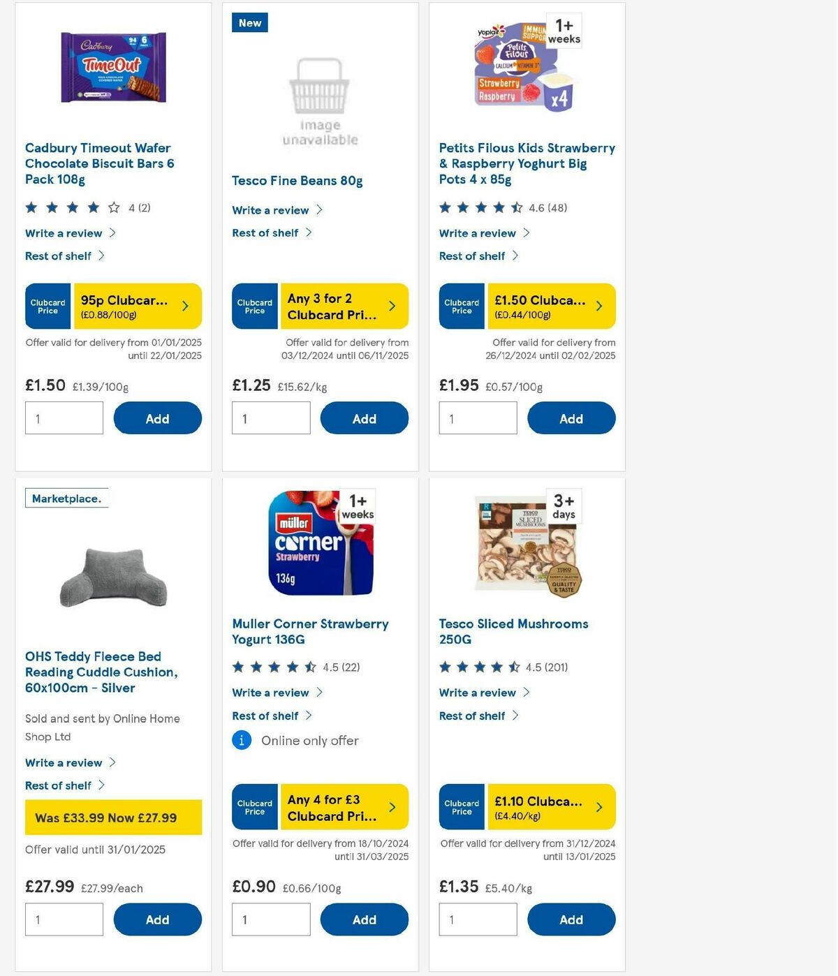 TESCO Offers from 1 January