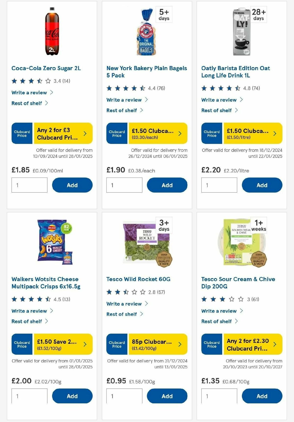 TESCO Offers from 1 January