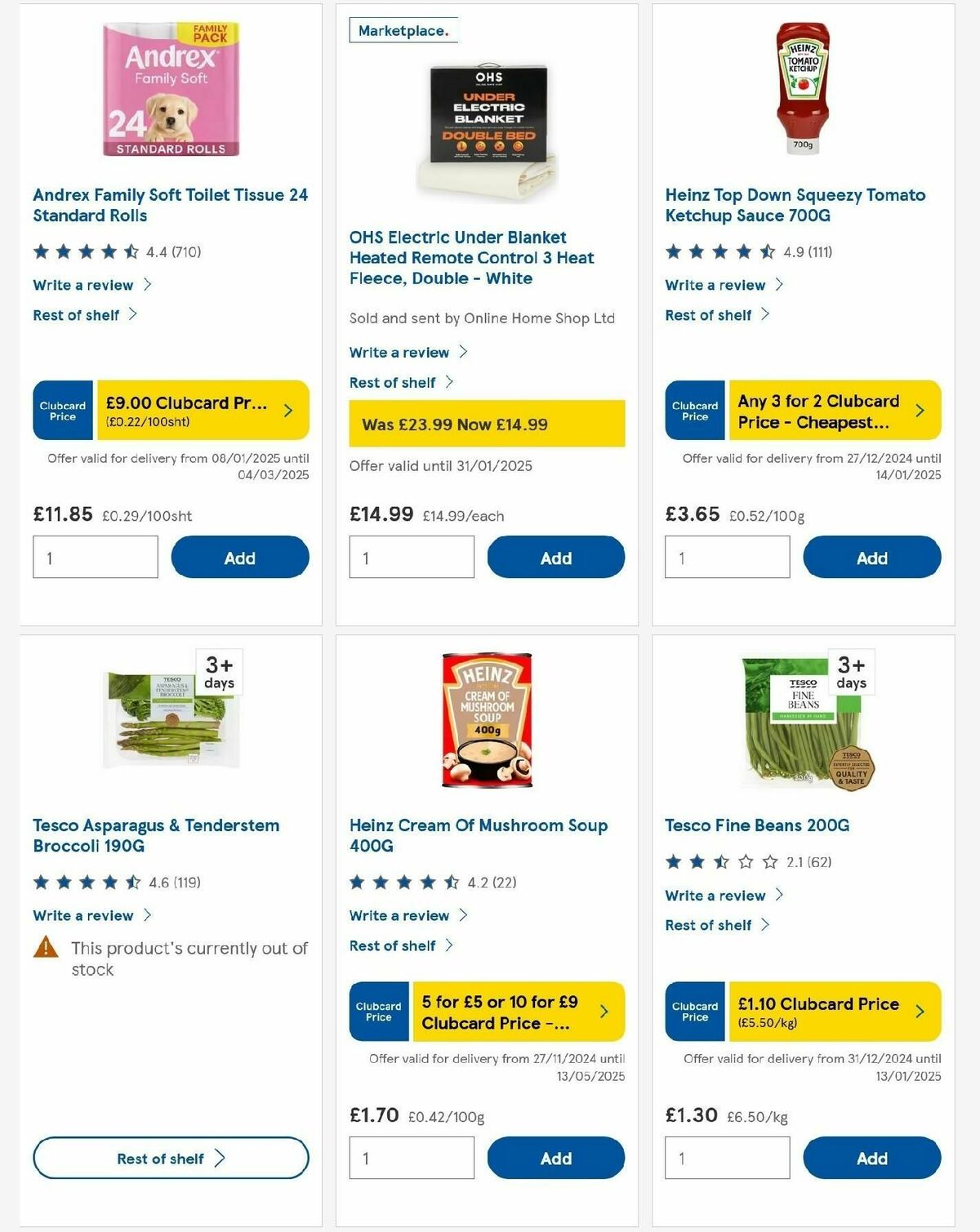 TESCO Offers from 9 January