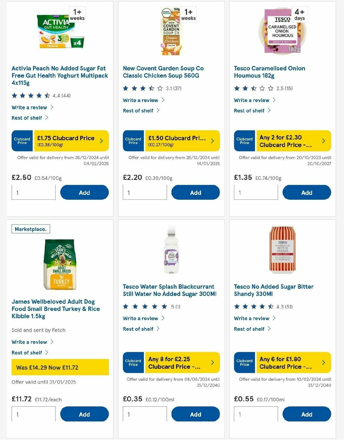 TESCO Offers from 9 January