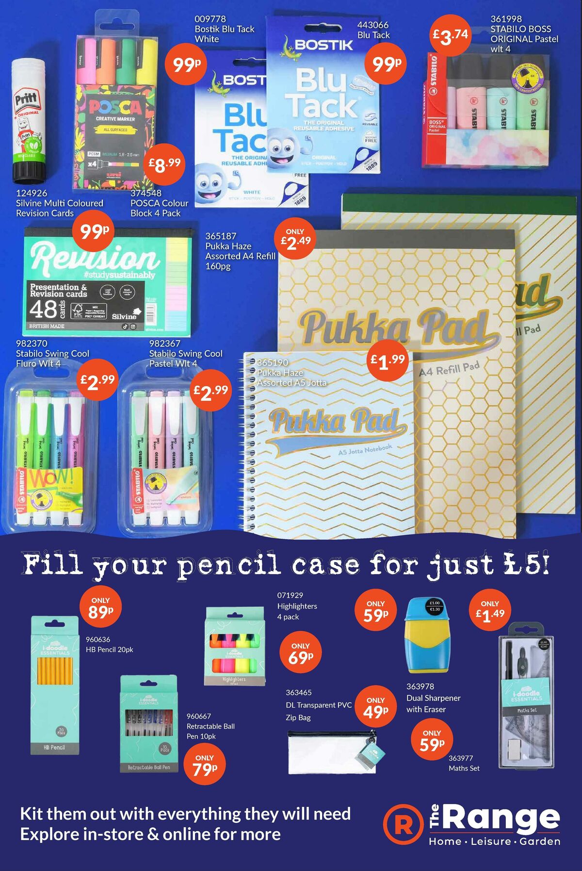 The Range Back to School Offers from 6 August