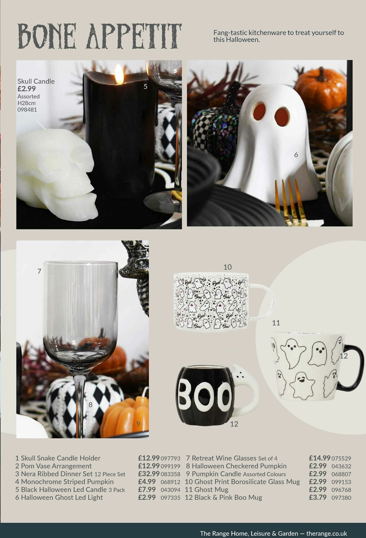 The Range Halloween Lookbook Offers from 8 August