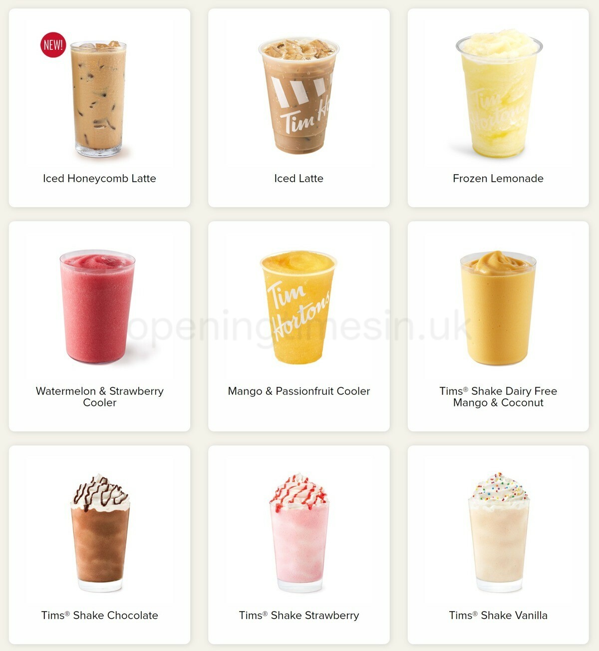 Tim Hortons Offers from 1 January