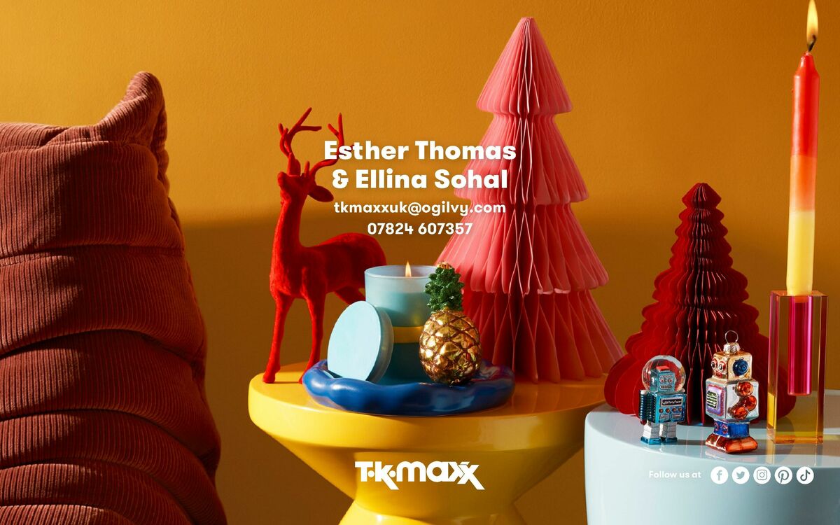 TK Maxx Christmas Lookbook Offers from 9 October