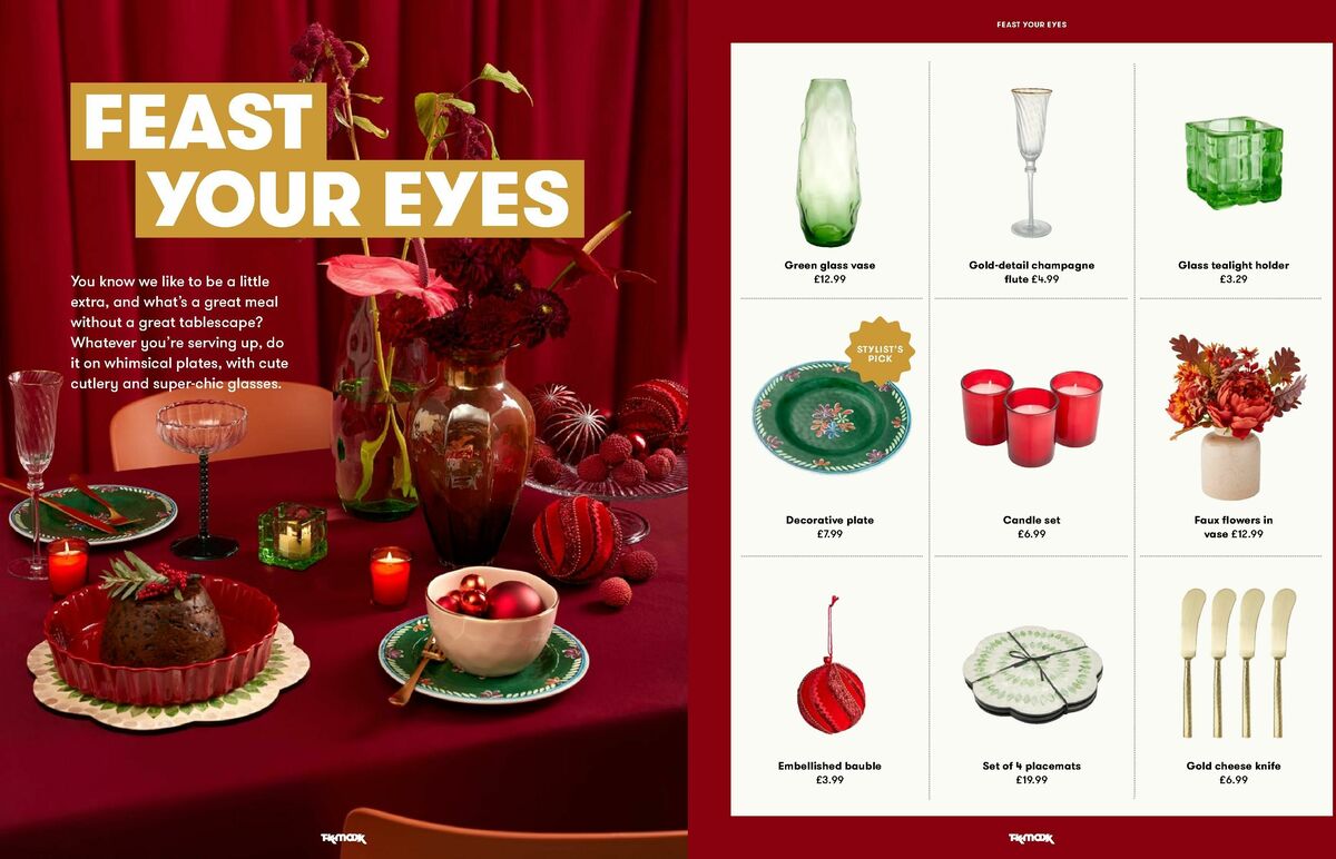 TK Maxx Christmas Offers from 1 October