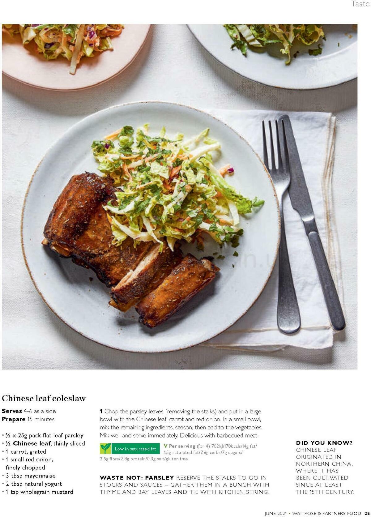 Waitrose Food Magazine June Offers from 1 June