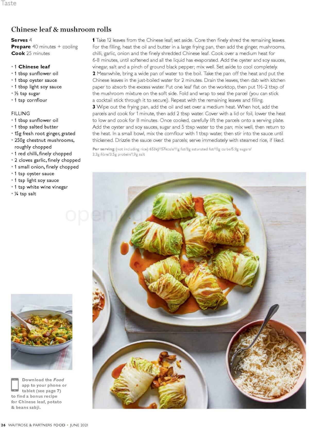 Waitrose Food Magazine June Offers from 1 June