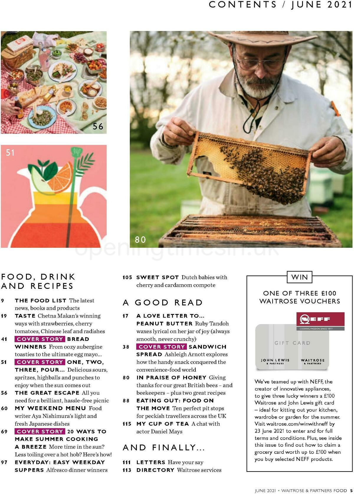 Waitrose Food Magazine June Offers from 1 June