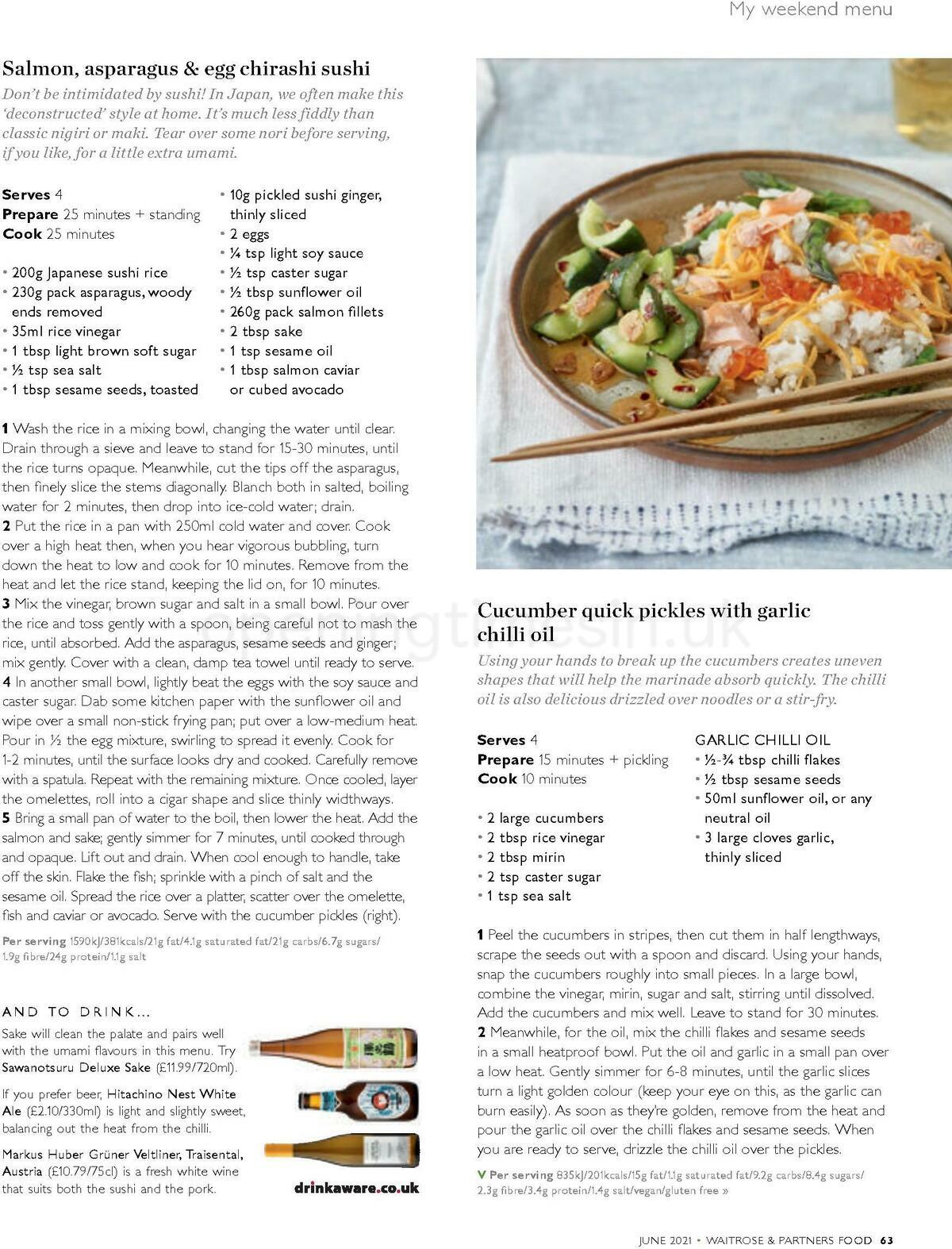 Waitrose Food Magazine June Offers from 1 June