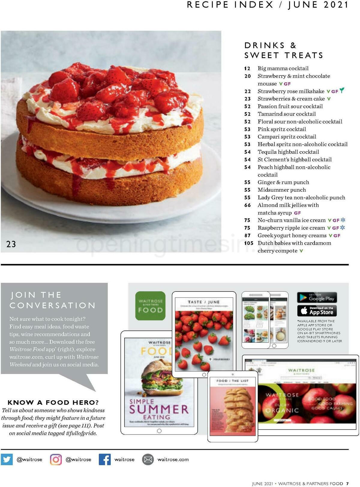 Waitrose Food Magazine June Offers from 1 June