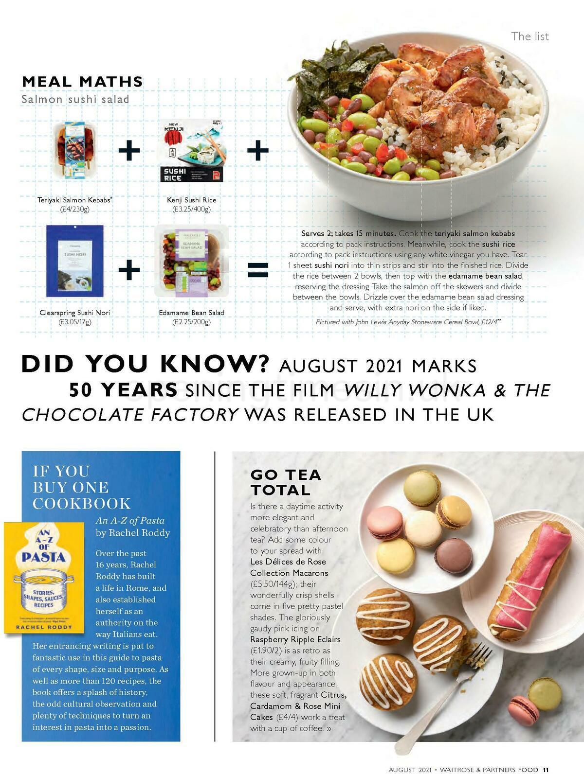 Waitrose Food Magazine August Offers from 1 August