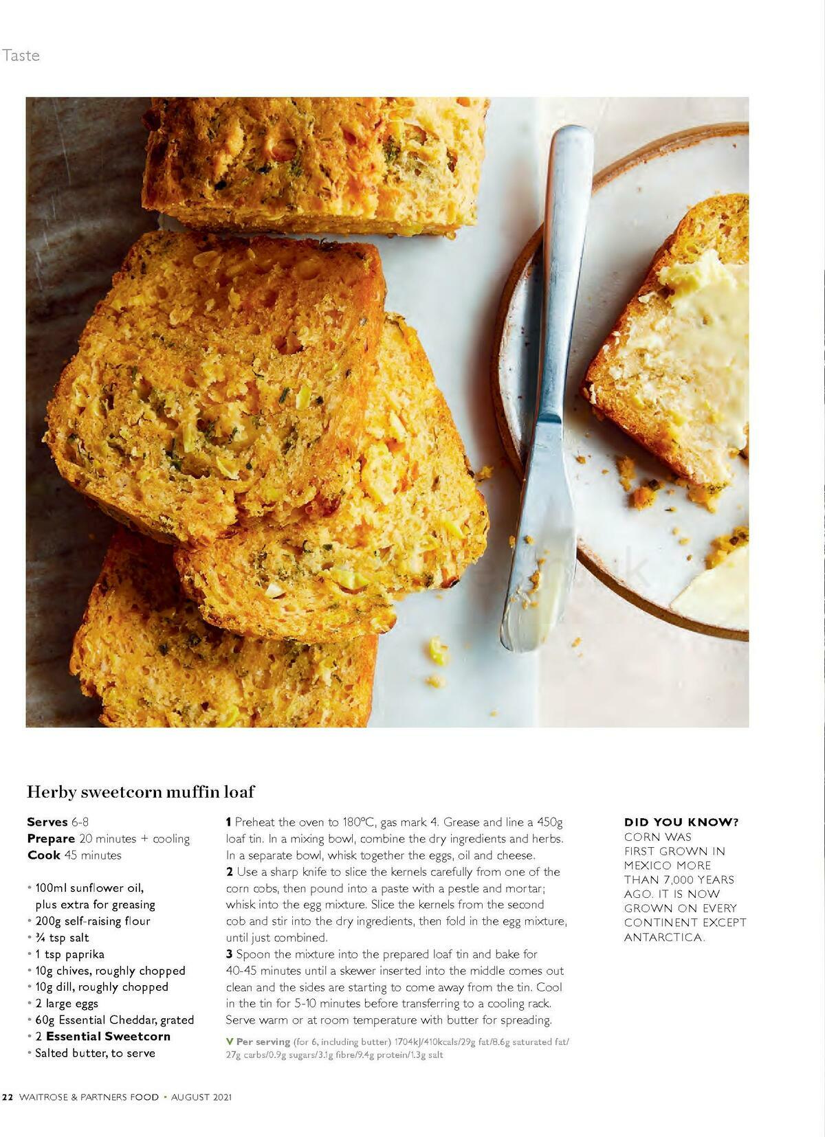 Waitrose Food Magazine August Offers from 1 August