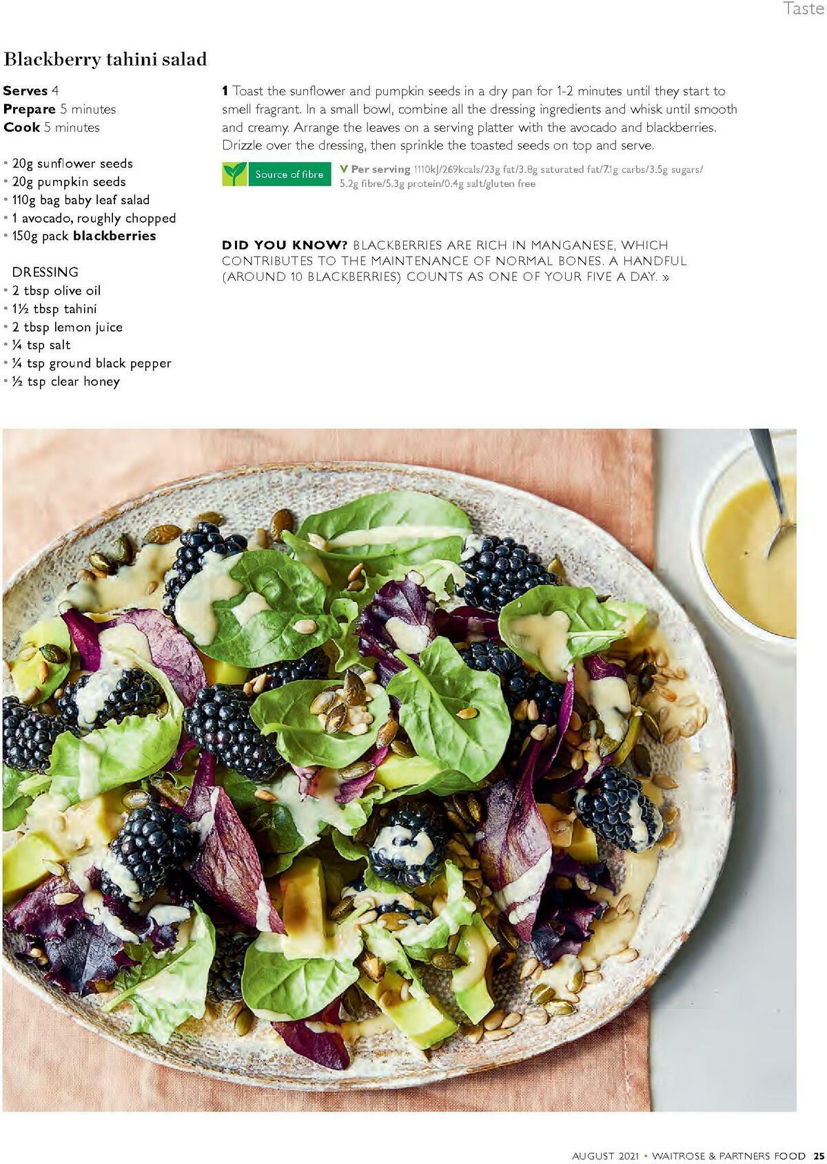 Waitrose Food Magazine August Offers from 1 August