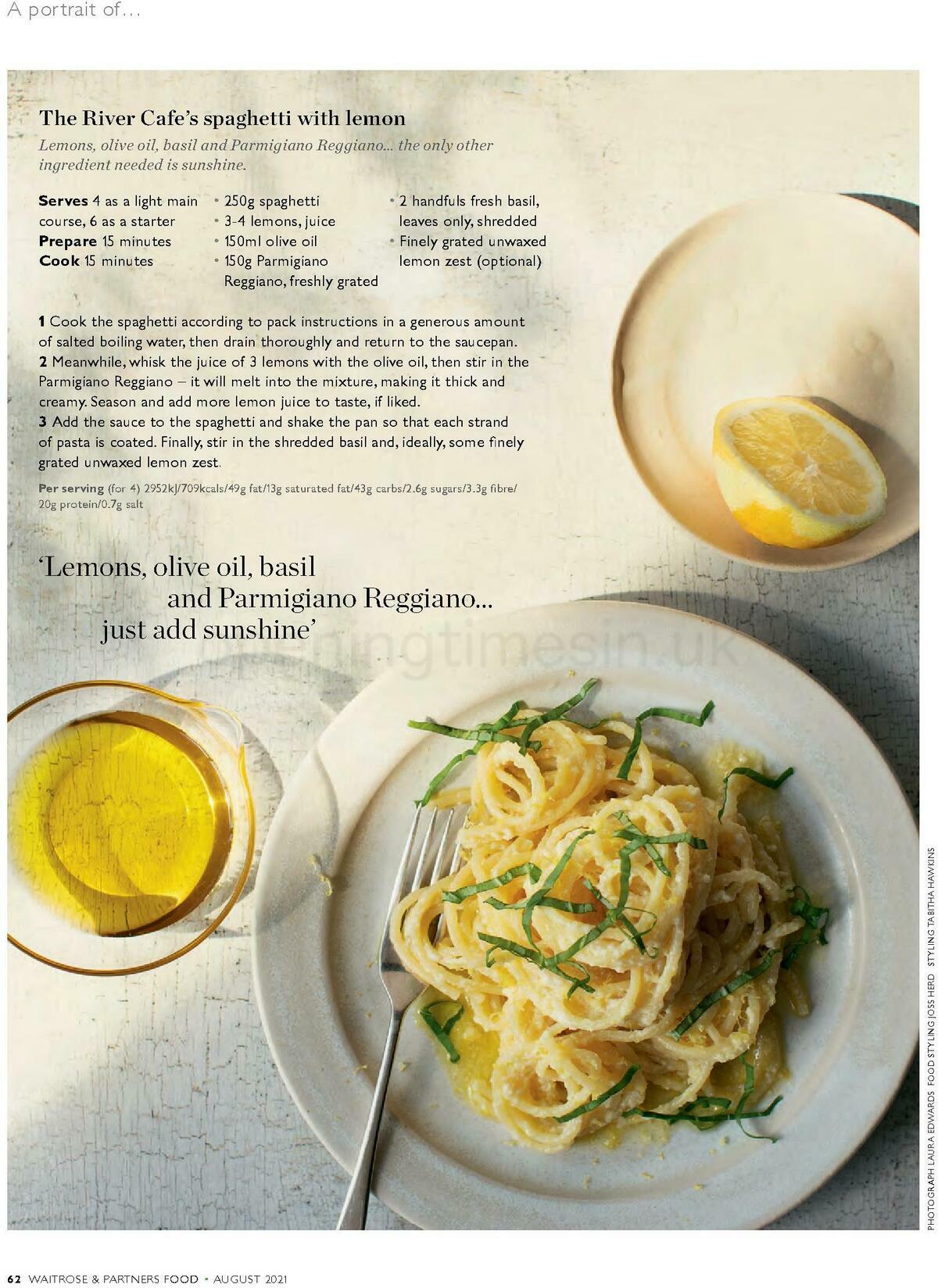 Waitrose Food Magazine August Offers from 1 August