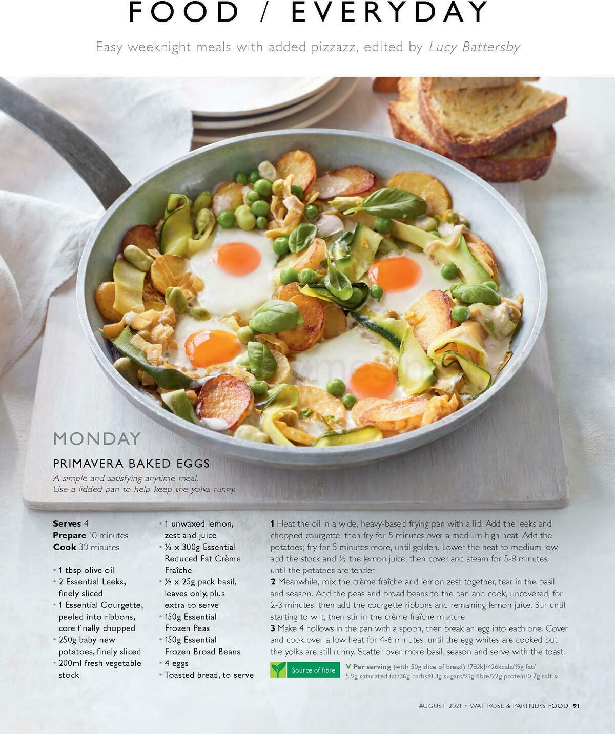 Waitrose Food Magazine August Offers from 1 August