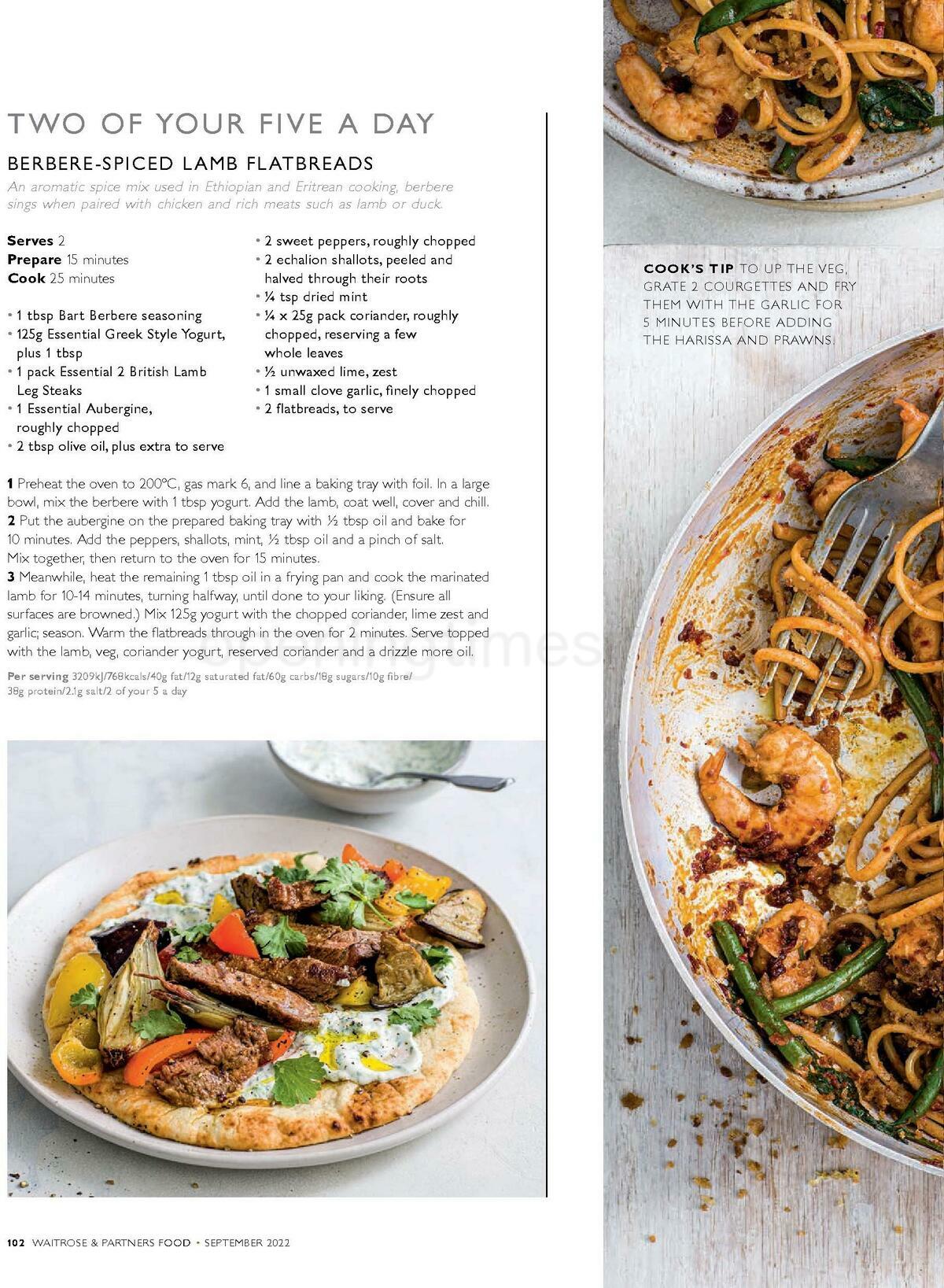 Waitrose Food Magazine September Offers from 1 September