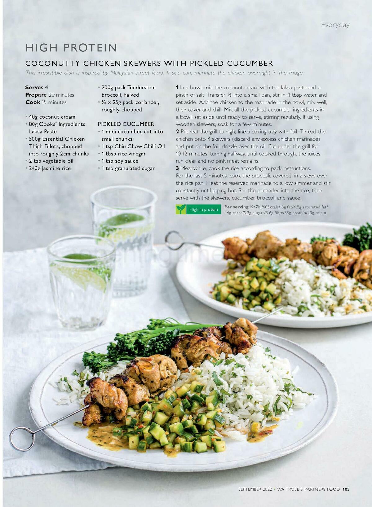 Waitrose Food Magazine September Offers from 1 September