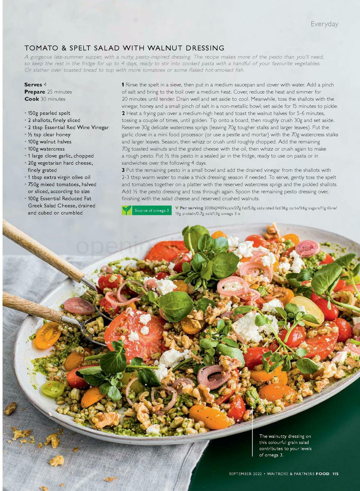 Waitrose Food Magazine September Offers from 1 September