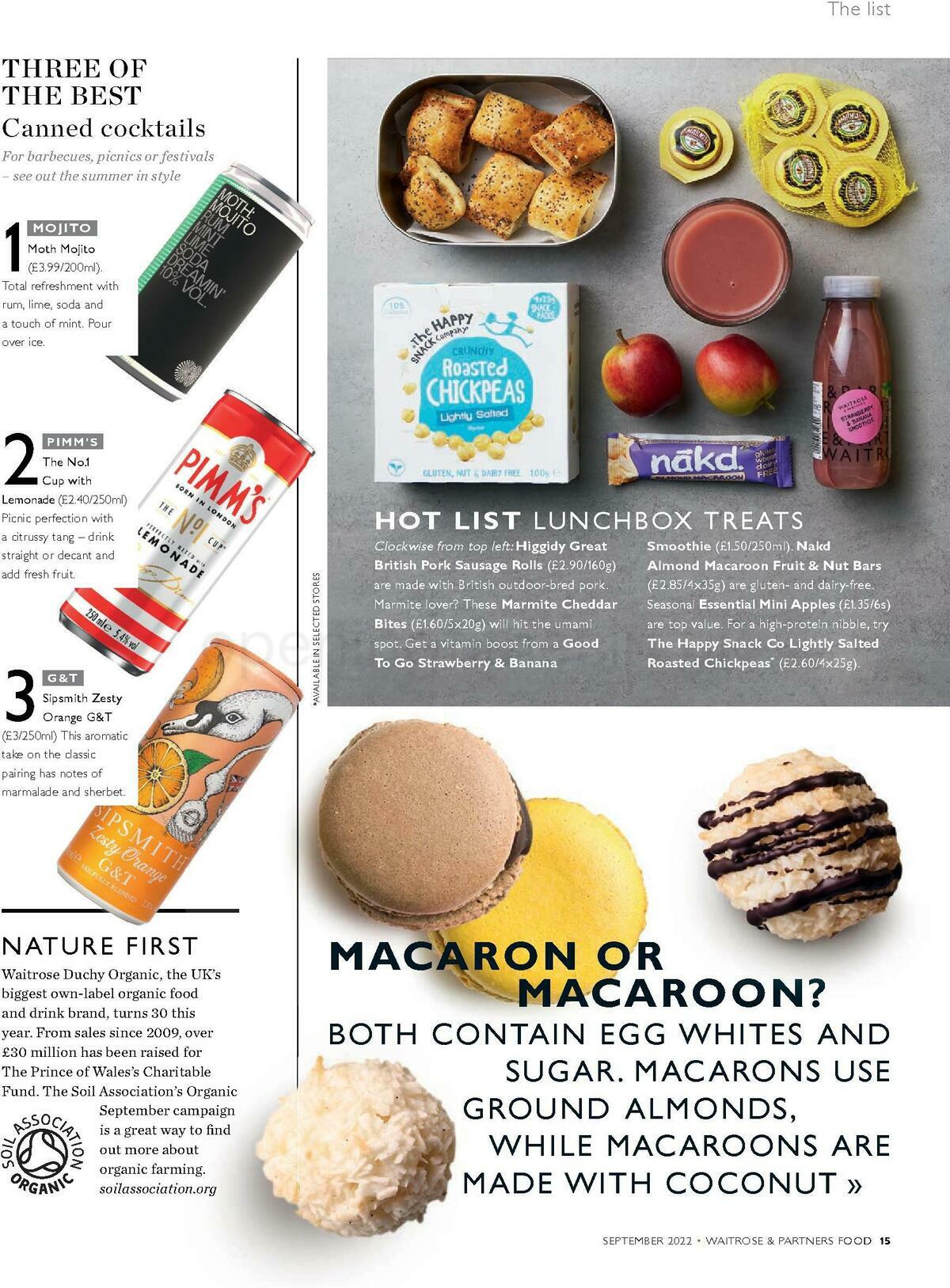 Waitrose Food Magazine September Offers from 1 September